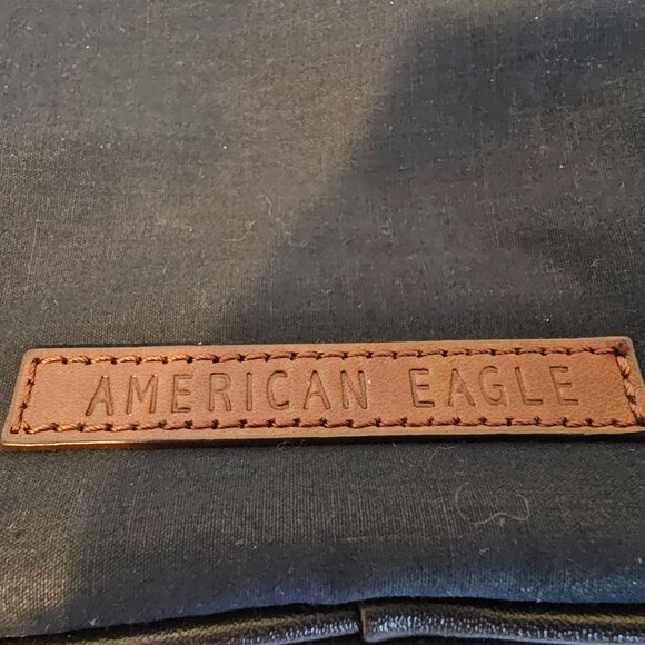 American Eagle Outfitters Crossbody Bag Navy Blue Fabric Magnetic Pocket Neutral - Picture 4 of 9